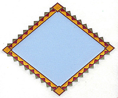 Embroidery Design: Triangular applique 7.62w X 6.38h