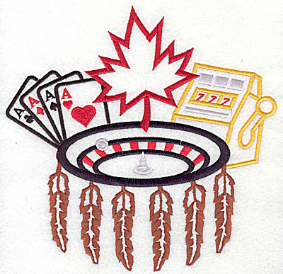 Embroidery Design: Casino gambling 7.88w X 7.69h
