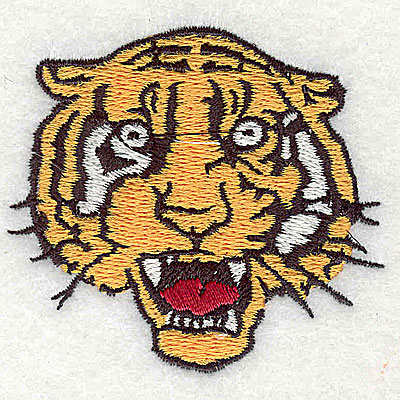 Embroidery Design: Tiger head 2.38w X 2.19h