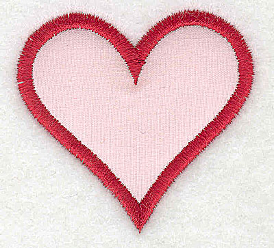Embroidery Design: Heart applique 2.13w X 2.00h
