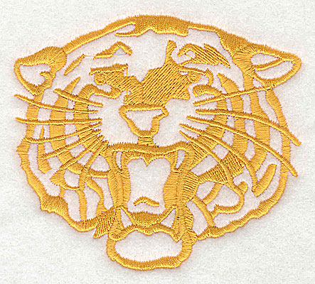 Embroidery Design: Tiger Head 4.00w X 3.56h