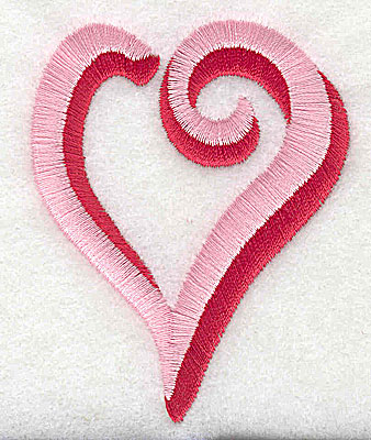 Embroidery Design: Heart 2.31w X 2.94h