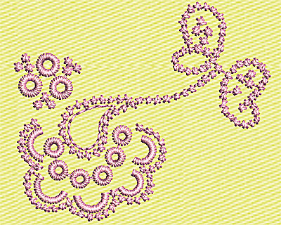 Embroidery Design: Paisley Design 1.50w X 1.25h