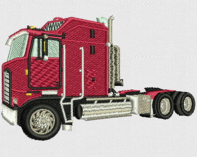 Embroidery Design: Flat Nose Truck 3.44w X 2.25h