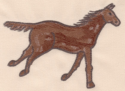 Embroidery Design: Horse large 5.54"w X 4.00"h