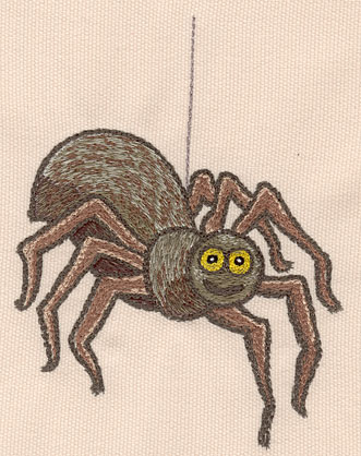 Embroidery Design: Spider large 4.15"w X 5.54"h