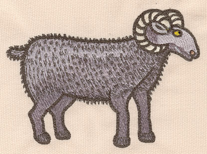 Embroidery Design: Black sheep large5.46"w X 3.89"h