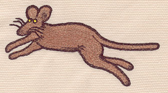 Embroidery Design: Mouse large4.26"w X 2.25"h