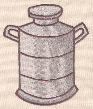 Embroidery Design: Milk can large3.91"w X4.60"h