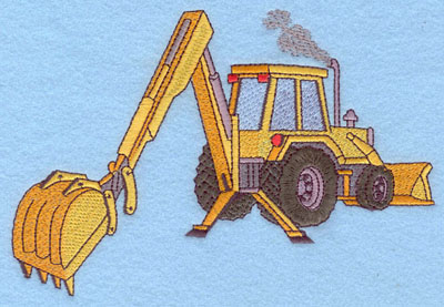 Embroidery Design: Backhoe Large7.13w X 4.83h