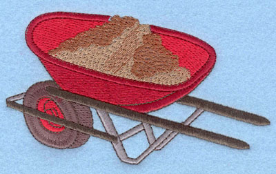 Embroidery Design: Wheelbarrow Large5.30w X 3.12h