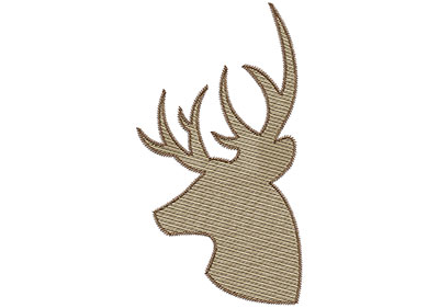 Embroidery Design: Deer 1 Mylar 3.83w X 6.98h