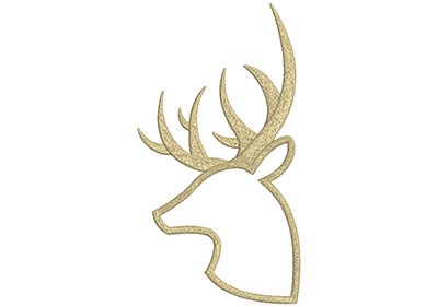 Embroidery Design: Deer 10 5.61w X 10.42h