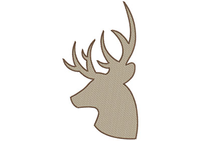 Embroidery Design: Deer 2 Mylar 5.72w X 10.48h