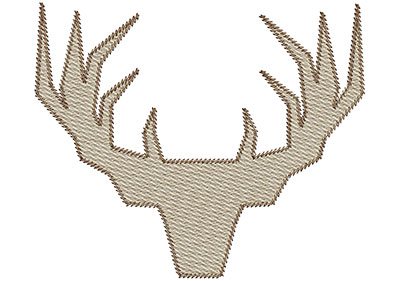 Embroidery Design: Deer 3 Mylar 5.95w X 4.97h