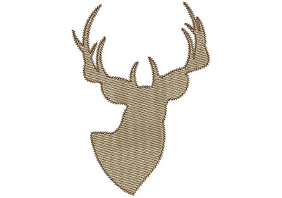 Embroidery Design: Deer 5 Mylar 4.98w X 7.00h