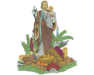 Embroidery Design: St Josephs Altar Lg 4.70w X 5.75h