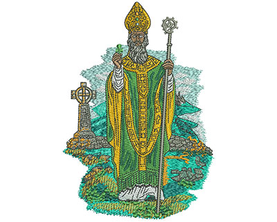 Embroidery Design: St Patrick Lg 3.99w X 5.74h