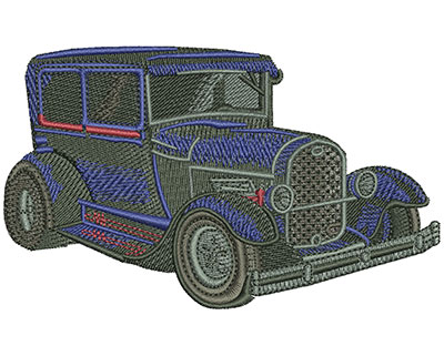 Embroidery Design: Blue Ford Lg 4.55w X 2.74h