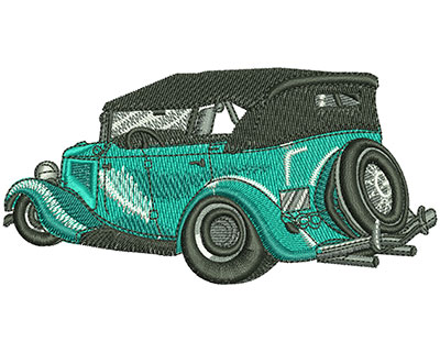 Embroidery Design: Classic Convertible Lg 4.46w X 2.24h