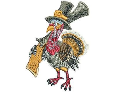 Embroidery Design: Turkey Shoot Lg 3.50h X 2.46w