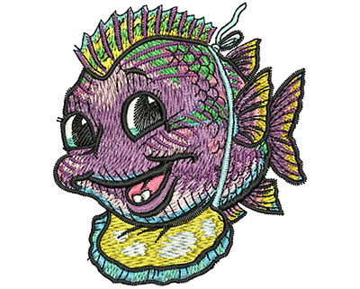 Embroidery Design: Baby Fish Lg 2.69w X 3.00h