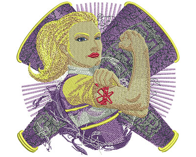 Embroidery Design: Cheerleading Strong Lg 6.27w X 5.94h