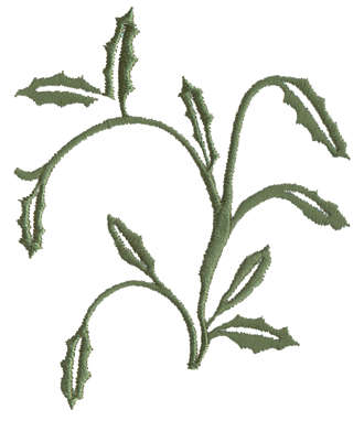 Embroidery Design: Leaves Embellishments3.45" x 3.43"