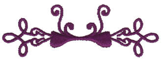 Embroidery Design: Pretty Bow Embellishment3.51" x 1.20"
