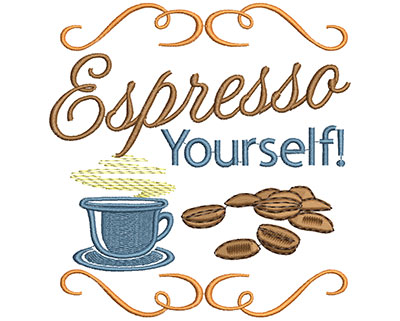 Embroidery Design: Espresso YourselfH=4.87 X W=4.66