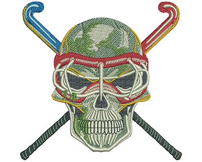 Embroidery Design: Field Hockey Lg 4.57w X 4.49h