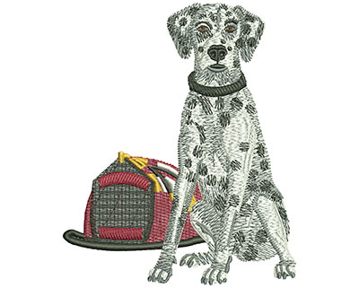 Embroidery Design: Fire Dalmatian Lg 3.65w X 4.43h