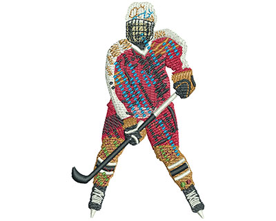 Embroidery Design: Fenetic Hockey Lg 2.47w X 4.04h