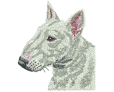 Embroidery Design: Bull Terrier Lg 3.95w X 4.51h