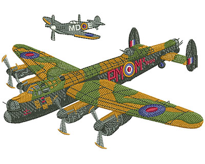 Embroidery Design: Battle Of Britain Lg  5.97w X 3.98h