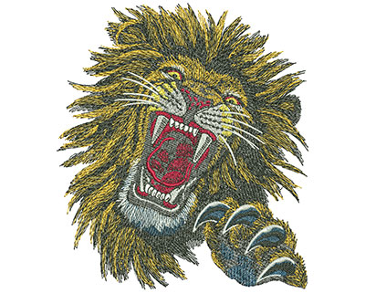 Embroidery Design: Lion Face Lg 5.26w X 5.99h