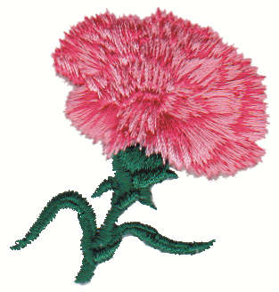 Embroidery Design: Carnation2.06" x 2.09"