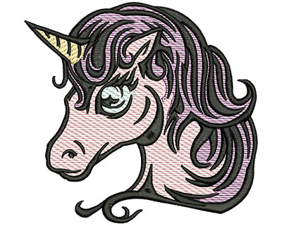 Embroidery Design: Magical Unicorn Mylar 5.01w X 4.77h