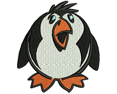 Embroidery Design: Cartoon Penguin  2.70w X 3.01h