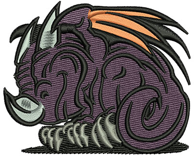 Embroidery Design: Monster Cartoon 3.01w X 2.45h
