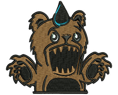 Embroidery Design: Monster Teddy Bear 3.01w X 2.63h