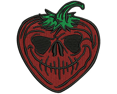 Embroidery Design: Evil Strawberry 2.74w X 3.03h