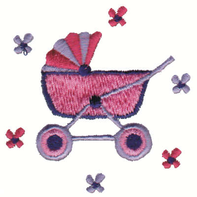 Embroidery Design: Baby Buggy2.98" x 3.00"