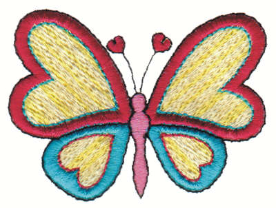 Embroidery Design: Butterfly3.00" x 2.31"