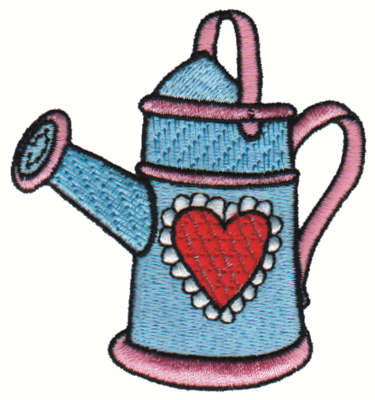 Embroidery Design: Watering Can2.80" x 2.99"