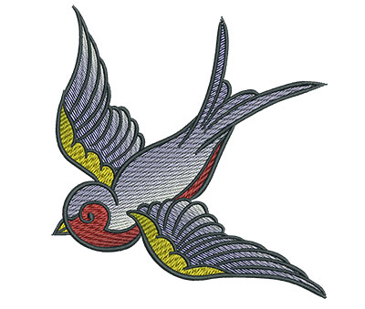 Embroidery Design: Gypsy Queen Bird 4.46w X 4.82h