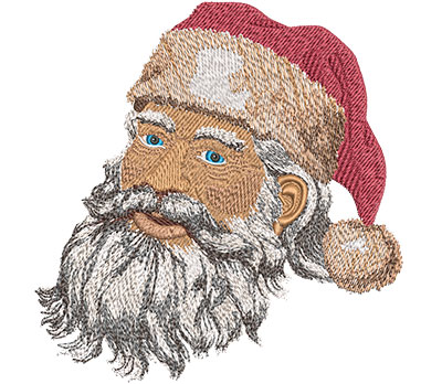 Embroidery Design: Santa's Face Lg 5.80w X 6.01h