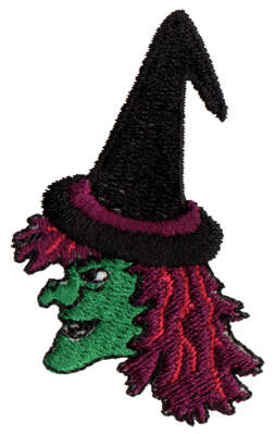 Embroidery Design: Witch Y Poo1.45" x 2.35"