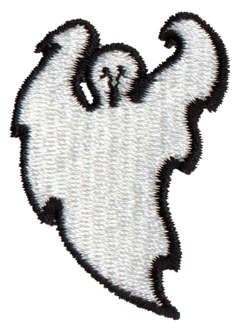 Embroidery Design: Ghost1.34" x 1.89"