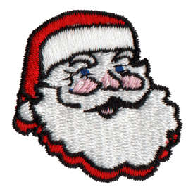 Embroidery Design: Santa Head1.49" x 1.52"